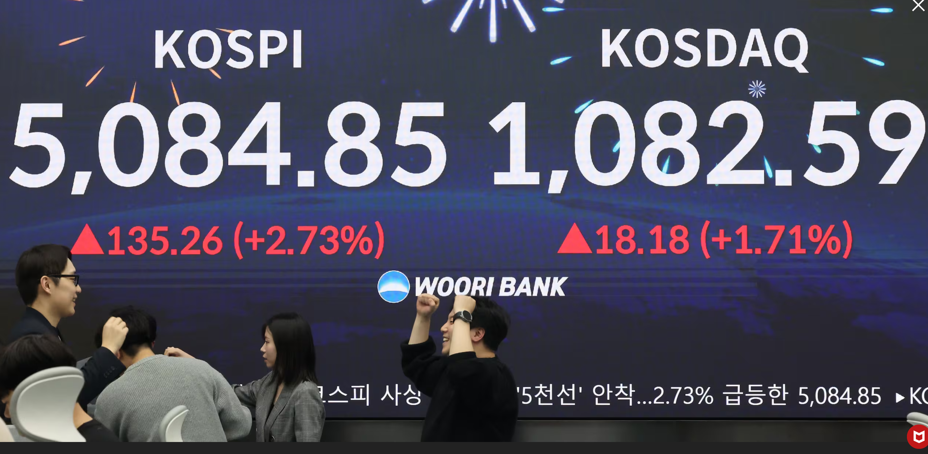 대한민국 경제, ‘5,000 시대’ 넘어 5,100선 안착… 코스피 역사의 새 장을 열다