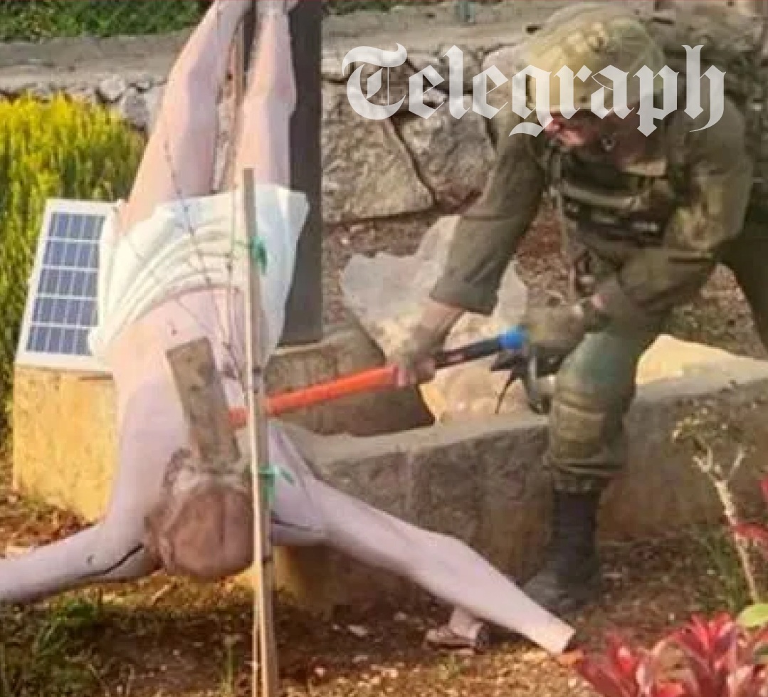 이스라엘군 병사, 레바논서 예수상 망치로 파손… 국제적 공분 속 이스라엘 당국 ‘사과 및 수사’ 착수